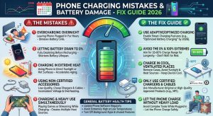 Phone Charging Mistakes That Damage Battery