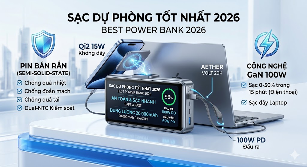 Best Power Bank for Phone 2026 (Safe & Fast Charging)